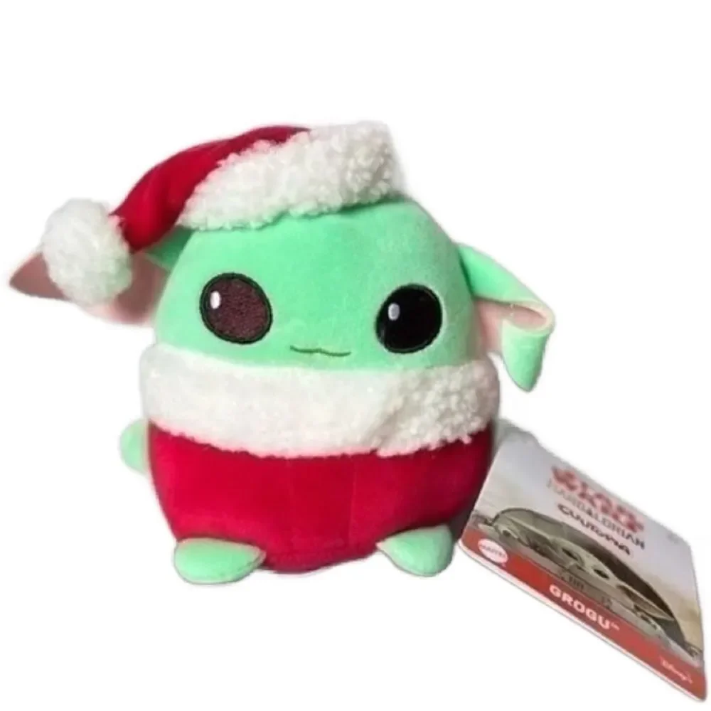 Mattel Star Wars Mandalorian Grogu *NEW* Plush Christmas Themed Toy (5 in)